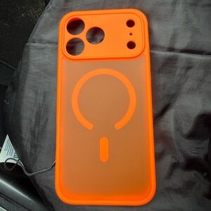 iPhone 17 pro max Orange MagSafe-Compatible Phone Case - Unbranded